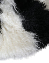 Dolce & Gabbana Black White Stripes Mohair Fur Bucket Hat