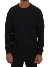 Blue Crewneck Cotton Sweater Daniele Alessandrini
