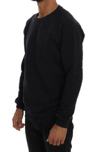 Blue Crewneck Cotton Sweater Daniele Alessandrini