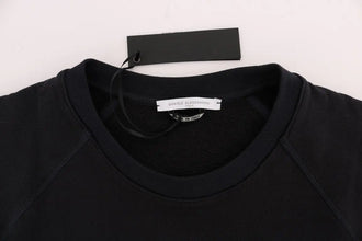 Blue Crewneck Cotton Sweater Daniele Alessandrini