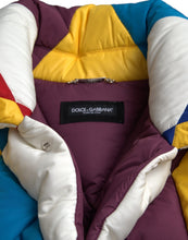 Dolce & Gabbana Multicolor Windbreaker Puffer Jacket Men