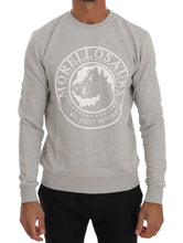 Gray Cotton Crewneck Pullover Sweater Frankie Morello