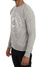 Gray Cotton Crewneck Pullover Sweater Frankie Morello