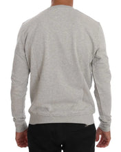 Gray Cotton Crewneck Pullover Sweater Frankie Morello