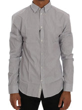 White Blue Check Casual Cotton Regular Fit Shirt Frankie Morello