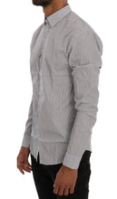 White Blue Check Casual Cotton Regular Fit Shirt Frankie Morello