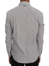 White Blue Check Casual Cotton Regular Fit Shirt Frankie Morello