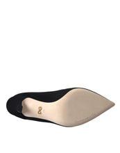 Dolce & Gabbana Black White Embroidery Slip On Boots Shoes