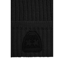 La Martina Black Acrylic Men Beanie