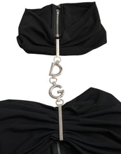 Dolce & Gabbana Black Cut Out Sleeveless Bodycon Mini Dress