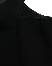 Dolce & Gabbana Black Sleeveless Round Neck Cropped Tank Top