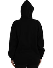 Balenciaga Black Cotton Logo Hooded Pullover Sweatshirt Sweater