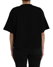Balenciaga Black Cotton Logo Crew Neck Short Sleeves T-shirt