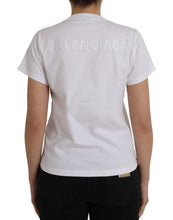 White Cotton Crew Neck Short Sleeves Tee T-shirt Balenciaga