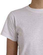 White Cotton Crew Neck Short Sleeves Tee T-shirt Balenciaga
