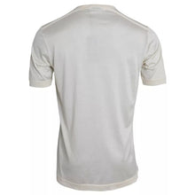 Dolce & Gabbana White Short Button Closure Silk Top T-shirt