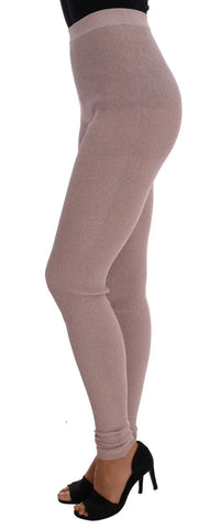 Pink Stretch Waist Tights Stockings Dolce & Gabbana