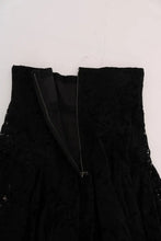 Black Floral Cutout Lace A-Line Skirt Dolce & Gabbana