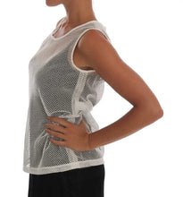 White Net Tank Transparent Top Dolce & Gabbana