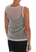 White Net Tank Transparent Top Dolce & Gabbana