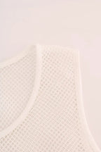 White Net Tank Transparent Top Dolce & Gabbana