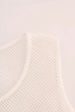 White Net Tank Transparent Top Dolce & Gabbana