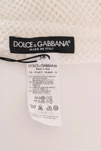 White Net Tank Transparent Top Dolce & Gabbana