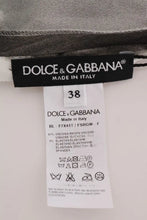 White Black Striped Printed Blouse Top Dolce & Gabbana
