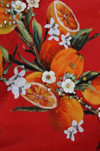 Orange Print Crystal-Embellished Blouse Dolce & Gabbana