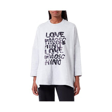 Gray Cotton Women Sweater Love Moschino