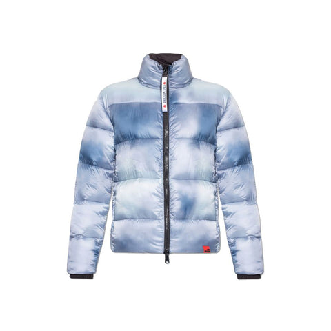 Light Blue Polyester Women Jacket Love Moschino