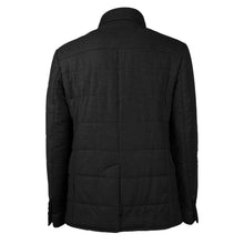 Made in Italy Black Wool Men's Jacket with Cashmere Touch