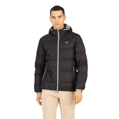 Black Nylon Men's Jacket La Martina