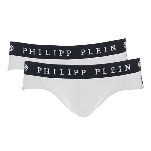 White Cotton Men Boxer Short Philipp Plein