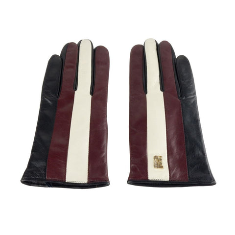 Black Lambskin Women Glove Cavalli Class