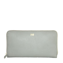 Gray Calfskin Women Wallet Cavalli Class