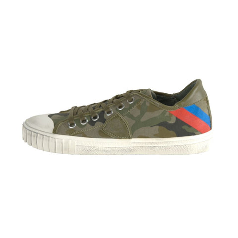 Green Leather Men Sneaker Philippe Model
