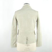 White Leather Women Jacket Emilio Romanelli