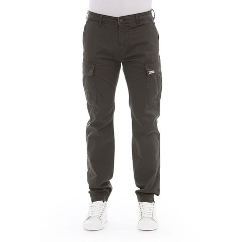 Army Cotton Men Cargo Trouser Baldinini Trend