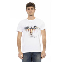 White Cotton Men T-Shirt Trussardi Action