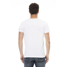 White Cotton Men T-Shirt Trussardi Action