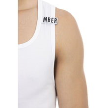 White Cotton Men's Tank Top Bikkembergs
