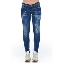 Blue Cotton Women Jeans Frankie Morello