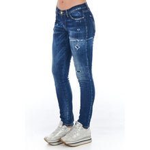 Blue Cotton Women Jeans Frankie Morello