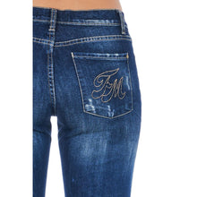Blue Cotton Women Jeans Frankie Morello