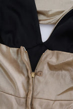 Gold Silk Stretch Romper Body Dolce & Gabbana