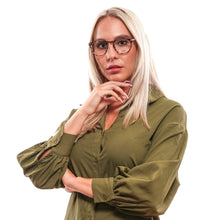 Brown Unisex Glasses Frame Lozza