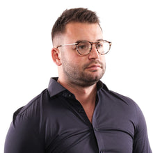 Brown Unisex Glasses Frame Lozza