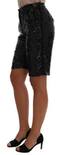 Black Sequined Fashion Shorts Dolce & Gabbana