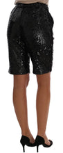Black Sequined Fashion Shorts Dolce & Gabbana